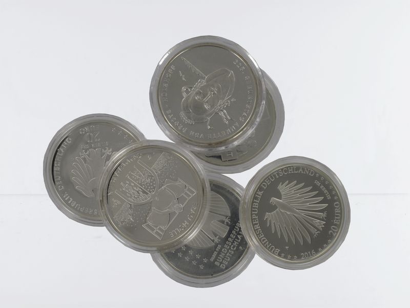 LAGER ------BRD 20 Euro Gedenkmünze 2016-2025 