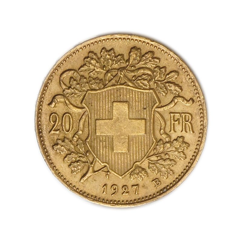 Schweiz 20 Franken Vreneli Goldmünze 1927