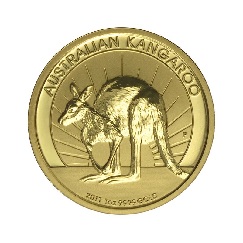 Australien 100 $ Nugget Känguru, 1 Unze  2011