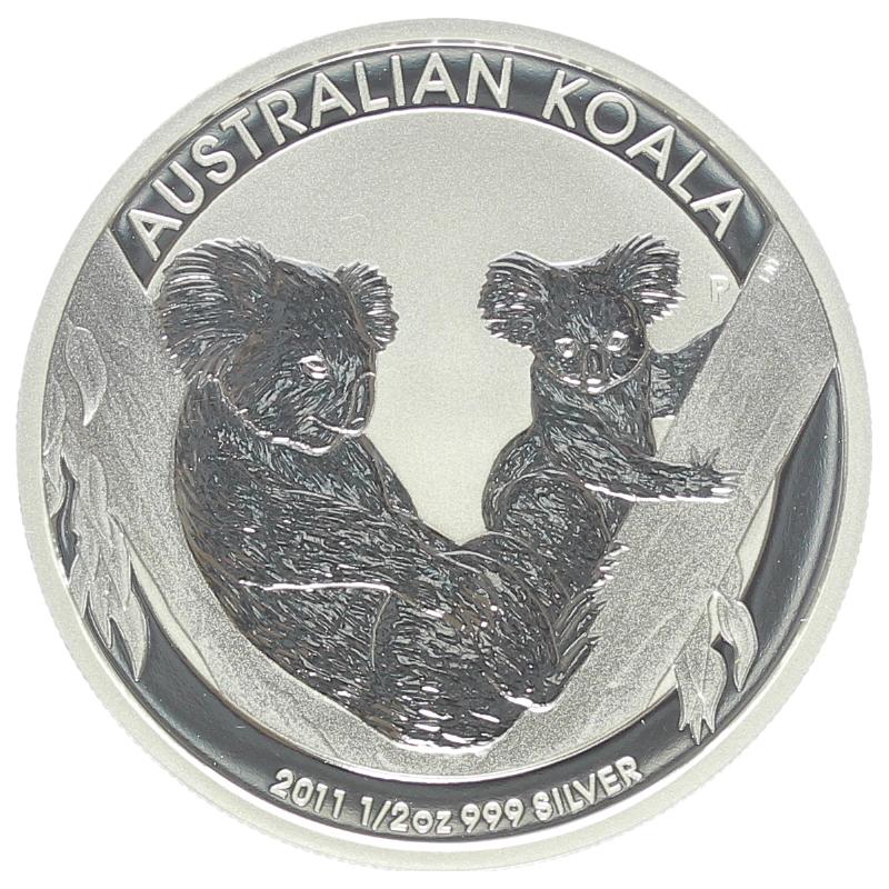 Australien 1/2 $ Koala 2011, 1/2 Unze  Silber