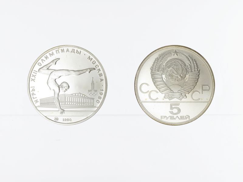 Russland Olympiade 1980, 28 Münzen kpl. Silber