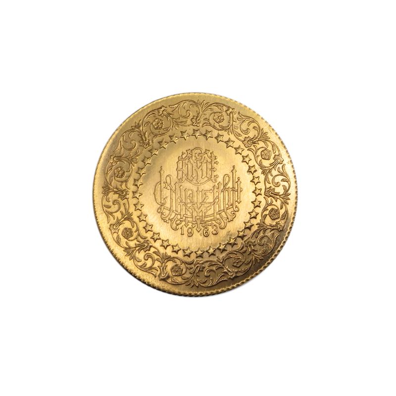 Türkei 100 Kurush Atatürk 1963, Kreis Ornament + Sterne