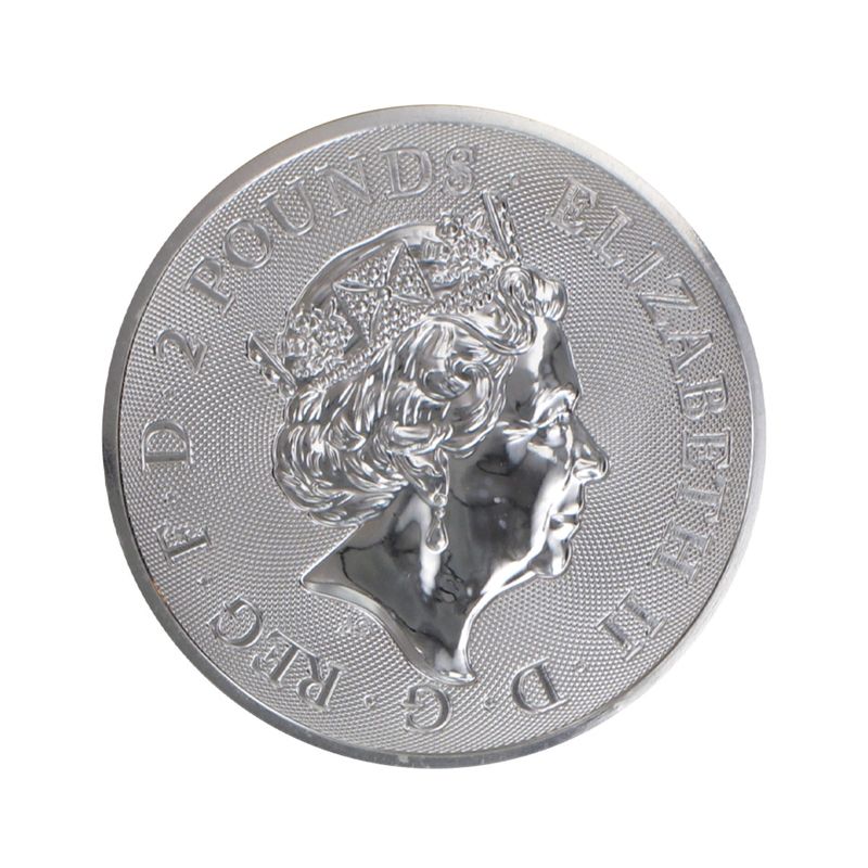 GB 2 Pfd. Silber Valiant St. Georg Drachentöter 2020, 1 oz