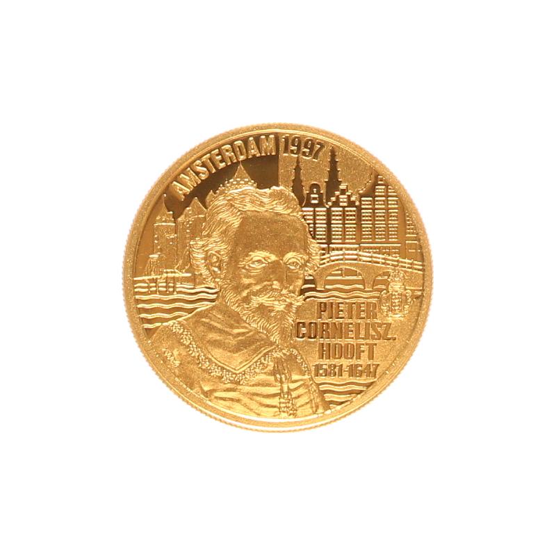 Niederlande 100 Euro Gold, 350. Todestag P.C.Hooft, PP 1997