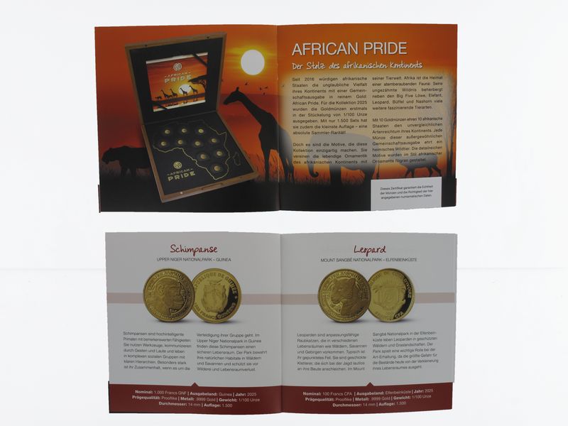 African Pride Afrika Goldmünzen Kollektion 2025