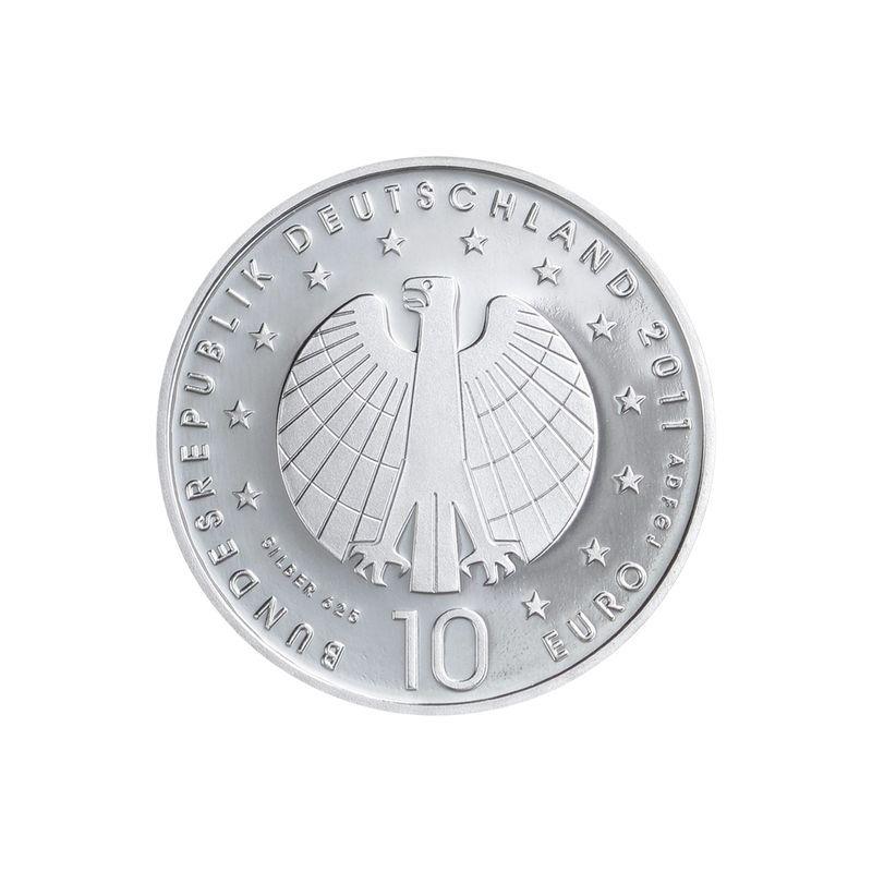 Frauen-Fußball WM 10 € 2011 Silber, PP