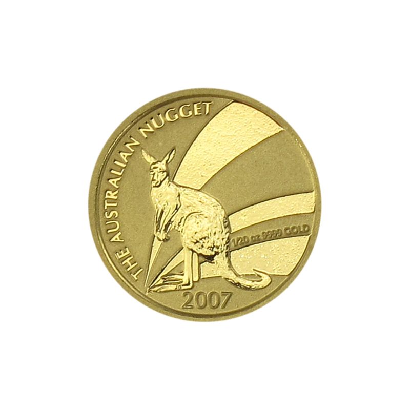 Australien 5 $ Nugget Känguru, 1/20 Unze 2007