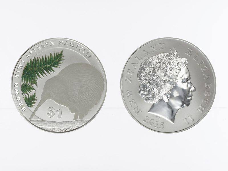 Neuseeland 1$ Kiwi 2015, 1 oz  Silber