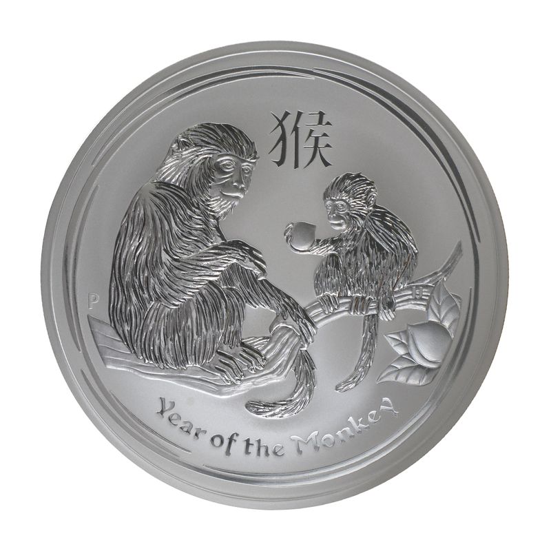 Australien 10$ Affe Lunar II  2016, 10 oz  Silber