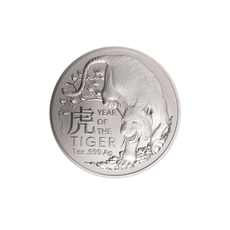 Australien 1$ Tiger Lunar (RAM) 2022, 1 oz  Silber