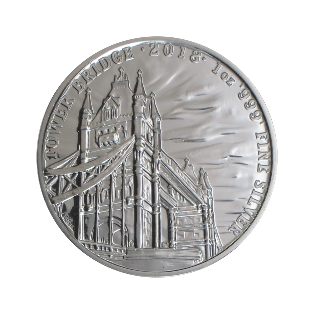 GB 2 Pfd. Silber Tower Bridge 2018, 1 oz