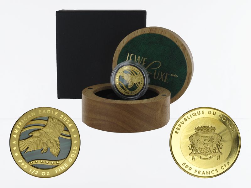 Kongo 500 Fr.  Gold, 2024, American Eagle