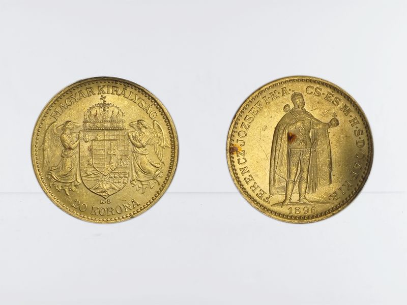 Ungarn 20 Korona Joseph I. 1896
