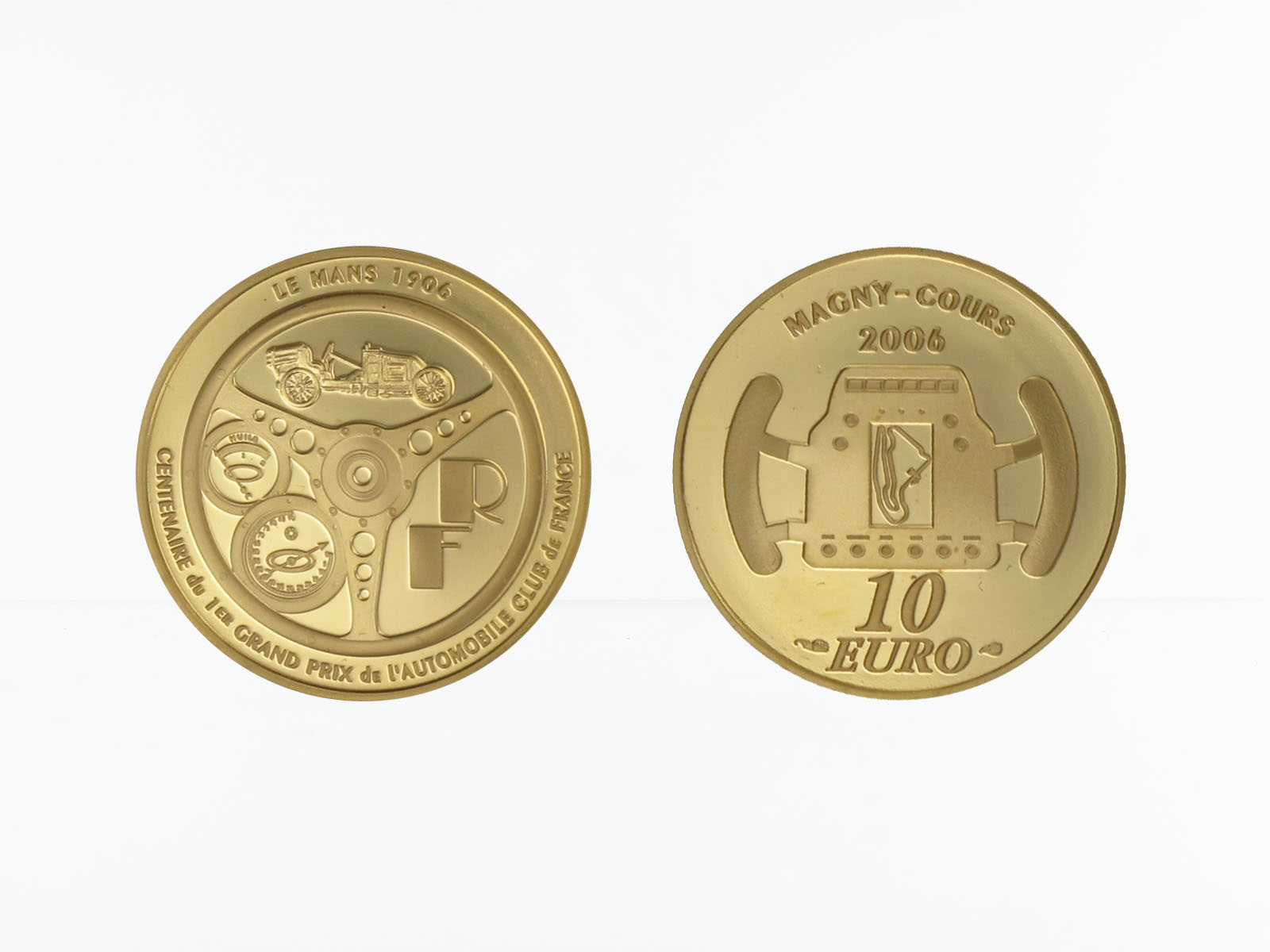Frankreich 10 Euro Gold, 2006,  Le Mans Formel 1 WM