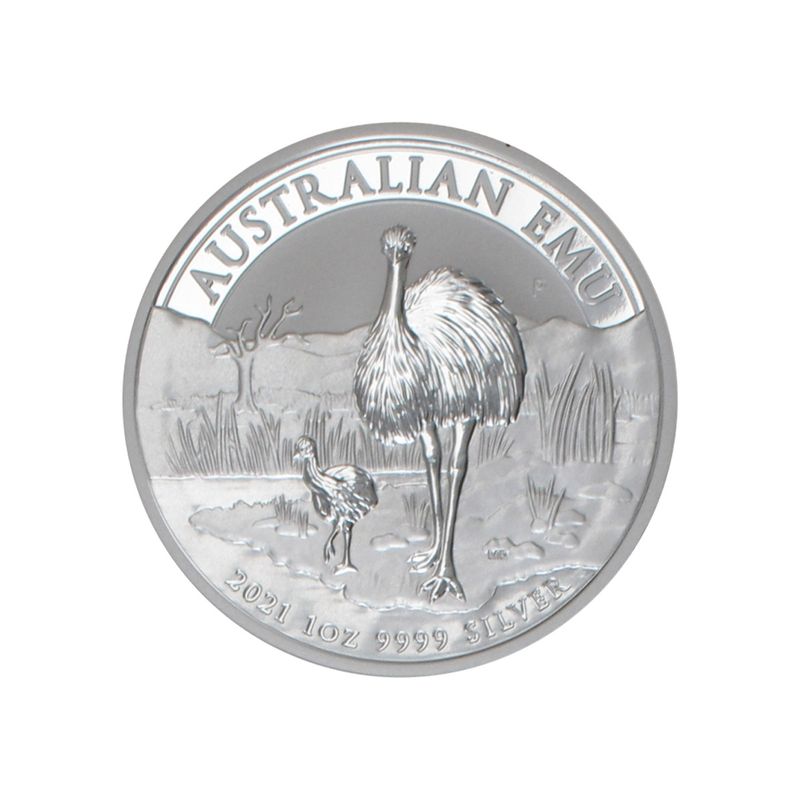 Australien 1$ Emu 2021, 1 oz  Silber