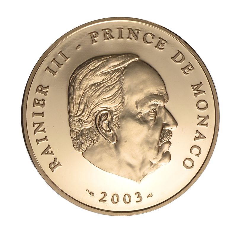 Monaco 100 Euro Gold, 2003, Fürst Rainier III, original