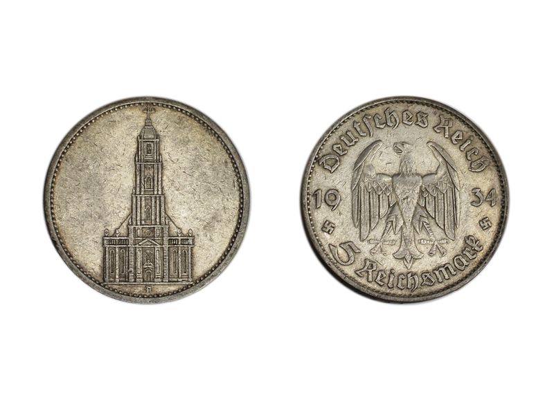 LAGER ------. Reich 5 Reichsmark Garnisonkirche ohne Datum