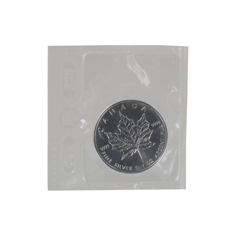 Kanada 5$ Maple Leaf 1991, 1 oz  Silber Folie
