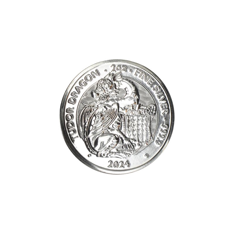 GB 5 Pfd. Royal Tudor Beasts Tudor Dragon 2024, 2oz