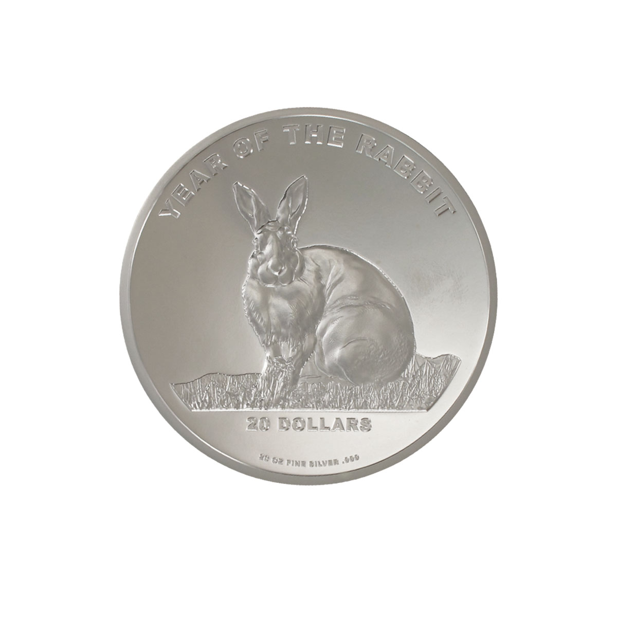 Cook Islands 20$ Lunar II Hase 2011, 20 oz  Silber