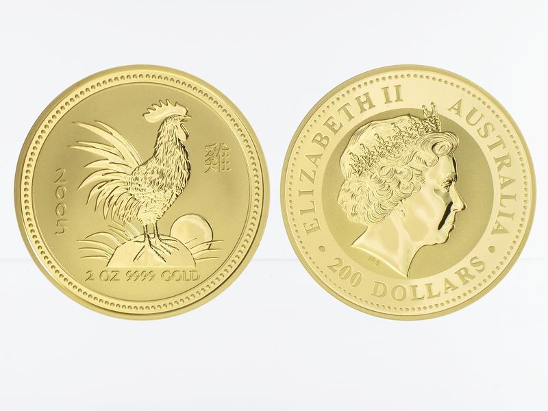 Australien 200 $ Lunar I Hahn, 2 Unzen  2005
