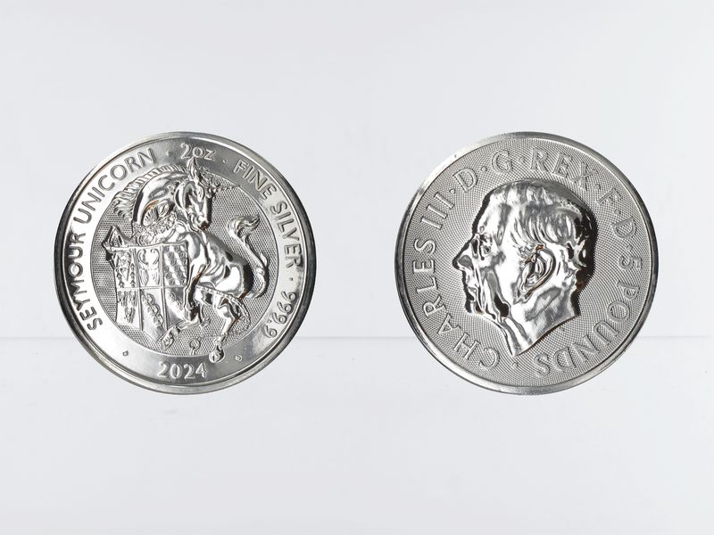 GB 5 Pfd. Royal Tudor Beasts Seymour Unicorn 2024, 2oz