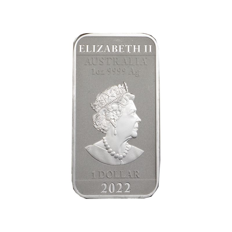 Australien 1$ Dragon Rectangle 2022, 1 oz  Silber