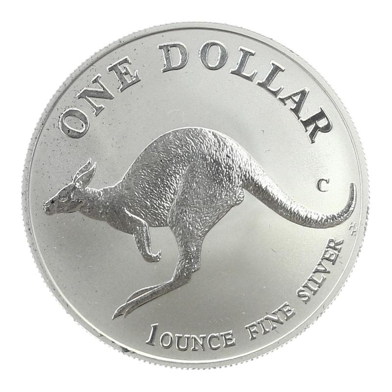 Australien 1$ Känguru 1998, 1 oz  Silber