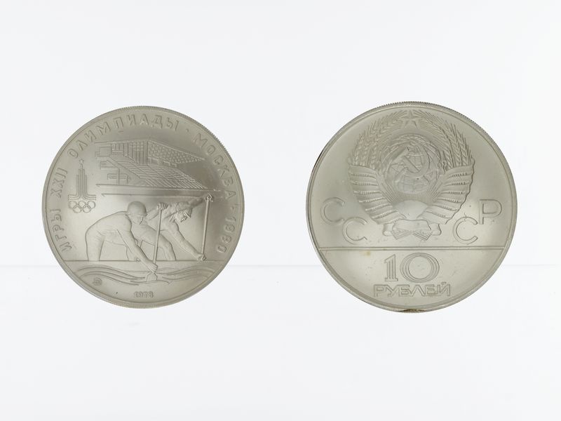 Russland Olympiade 1980, 28 Münzen kpl. Silber