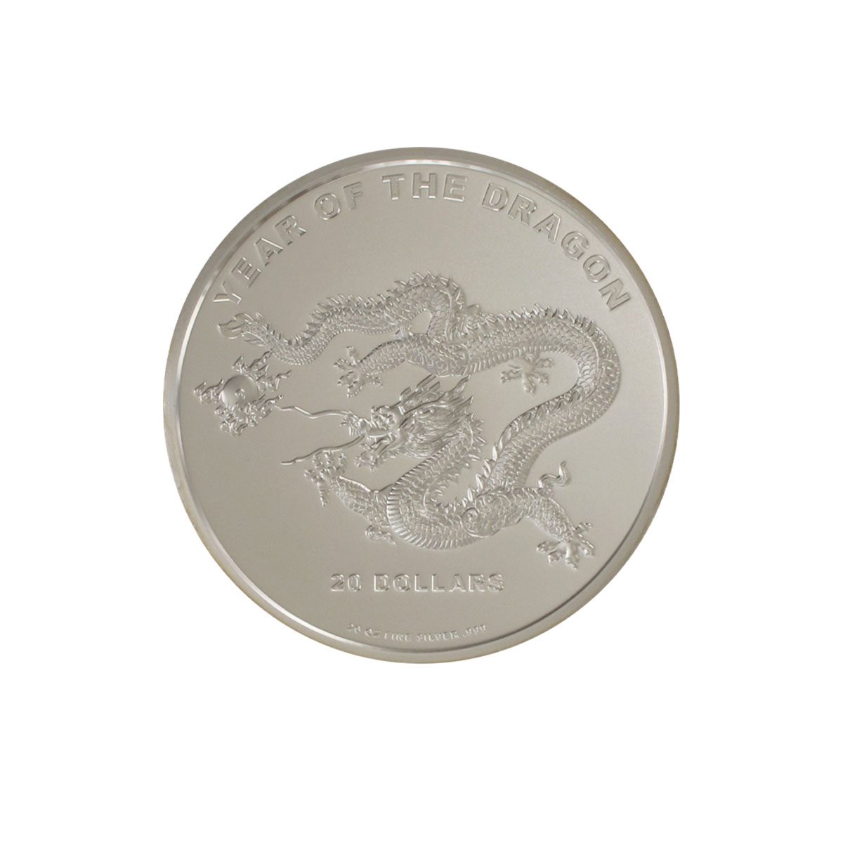 Cook Islands 20$ Lunar II Drache 2012, 20 oz  Silber