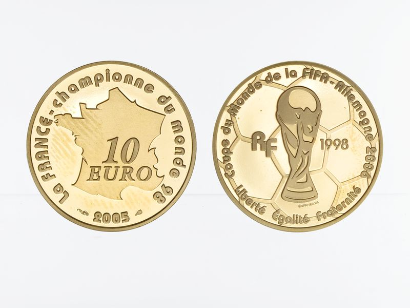 Frankreich 10 Euro Gold, 2005,  Fußball WM 2006
