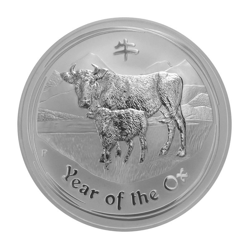 Australien 30 $ Ochse Lunar II 2009, 1/2 Kilo Kg  Silber