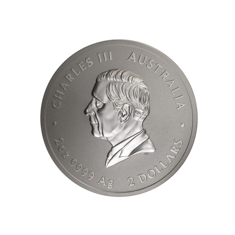 Australien 2$ Schlange Lunar III  2025, 2 oz  Silber