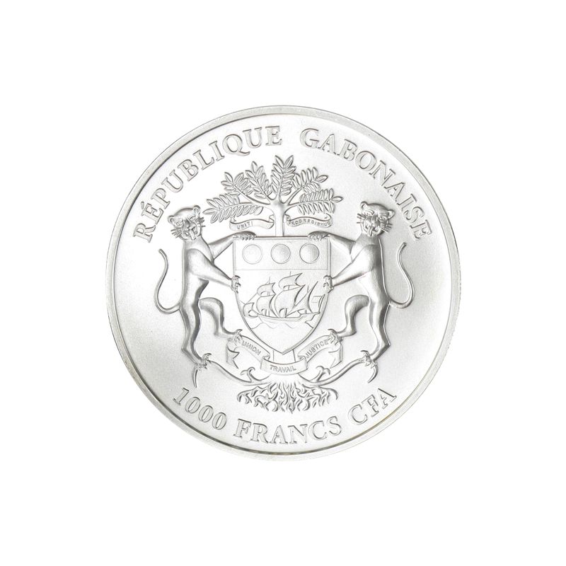 Gabonaise 1000 Fr.  Springbock     2015, 1 Unze