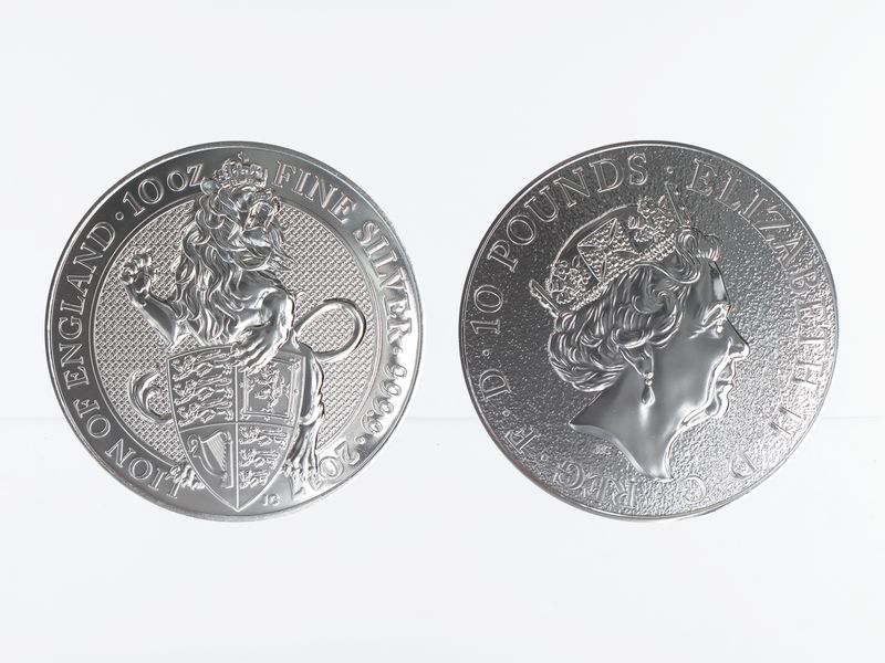 GB 10 Pfd. Silber Queens Beasts Lion 2017, 10 oz