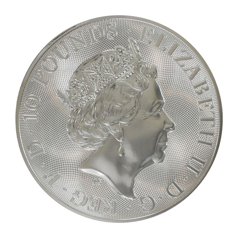 GB 10 Pfd. Silber Valiant St. Georg Drachentöter 2019, 10 oz