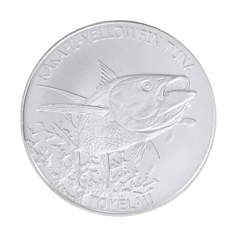 Tokelau 5 Dollar Kakahi-Yellow Tuna 2014, 1 oz Silber
