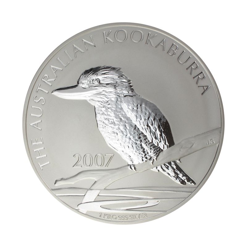Australien 30$ Kookaburra 2007, 1 Kilo Kg  Silber