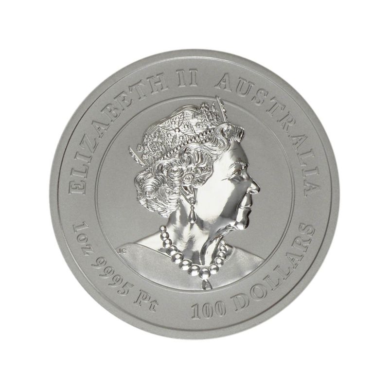 Australien 100 $ Platin  Lunar III  Tiger 2022, 1 Unze   