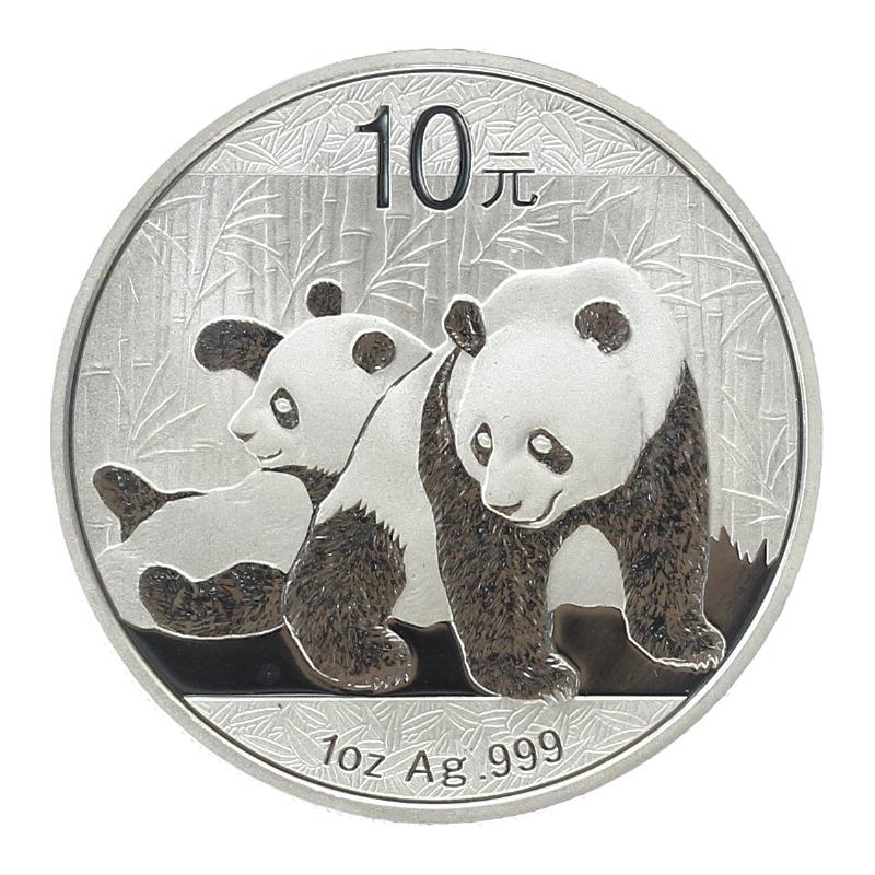 China 10 Yu Panda  2010, 1 oz  Silber