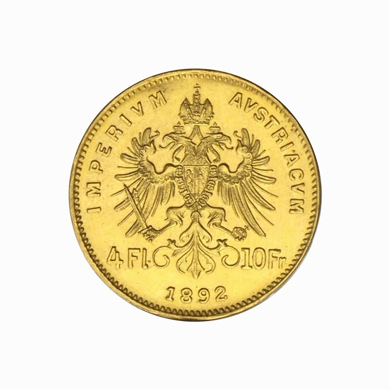 Österreich 4 Florin/ (10 Fr.) 1892