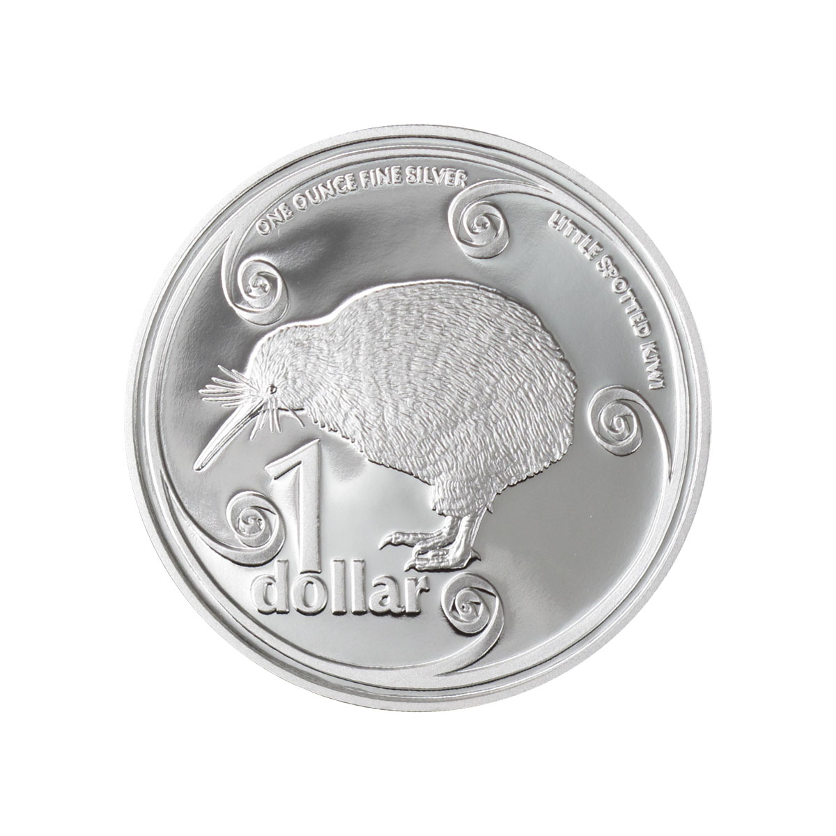 Neuseeland 1$ Kiwi 2004, 1 oz  Silber proof (B+C)