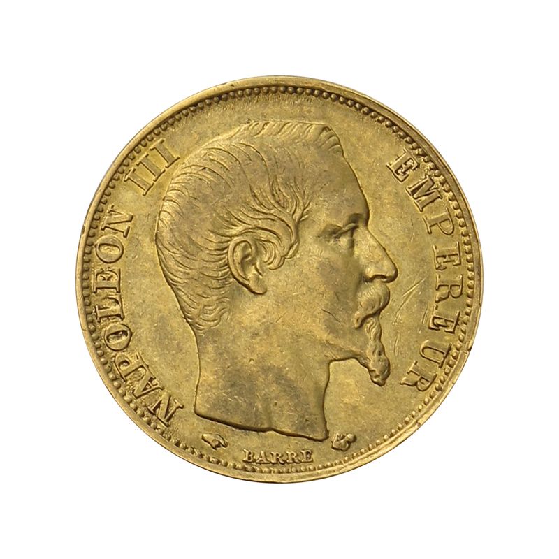 Frankreich 20 Fr. Napoleon III/ Kranz 1859 (A) Paris 