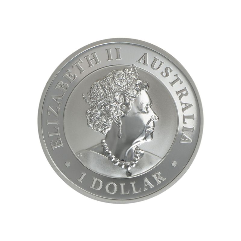 Australien 1$ Kookaburra 2022, 1 oz  Silber