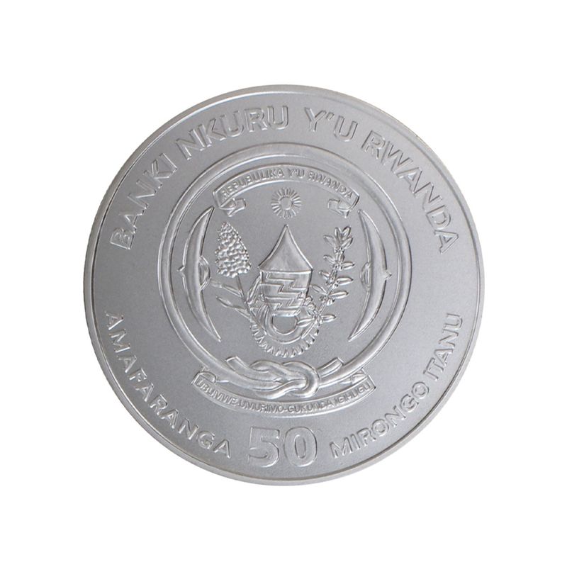 Rwanda 50 R  Hahn 2017, 1 Unze