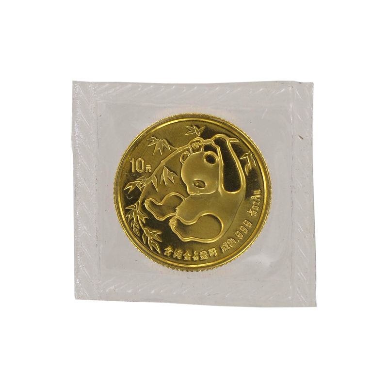 China 10 Yu  Panda 1985, 1/10 Unze Feingold