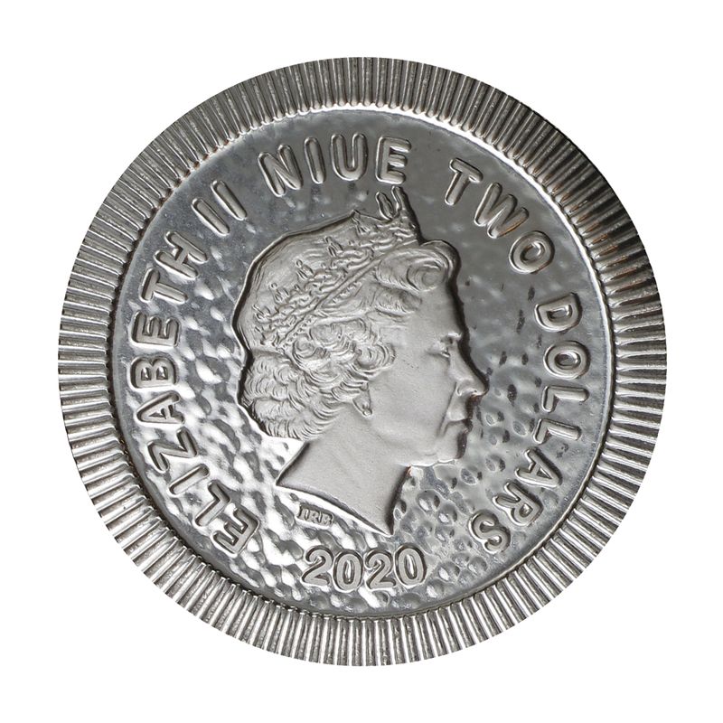Niue 2 $  Eule von Athen  2020, 1 Unze