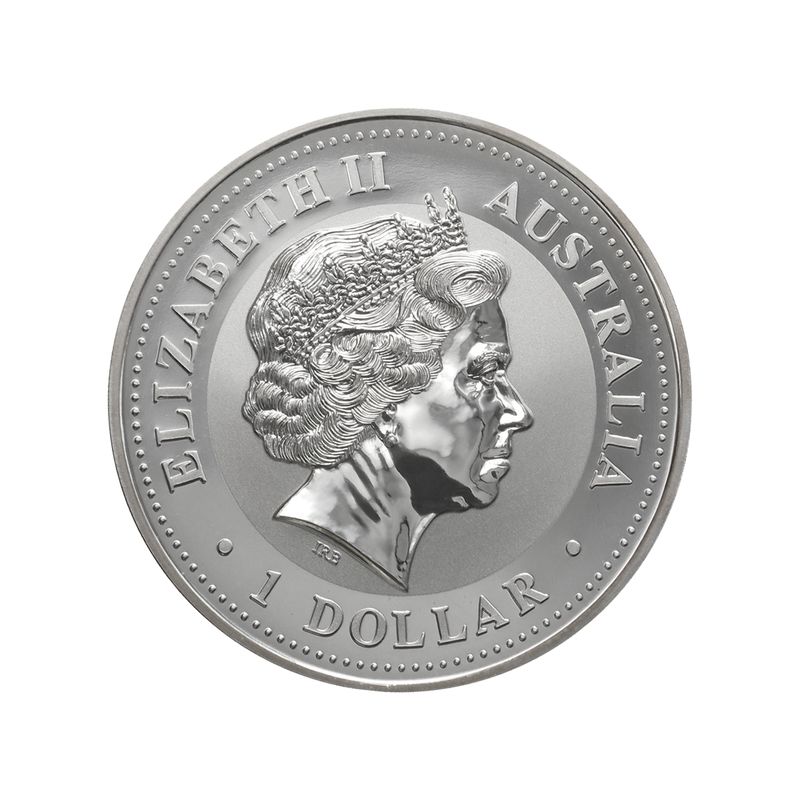Australien 1 $ Drache Lunar I  2000, 1 oz  Silber