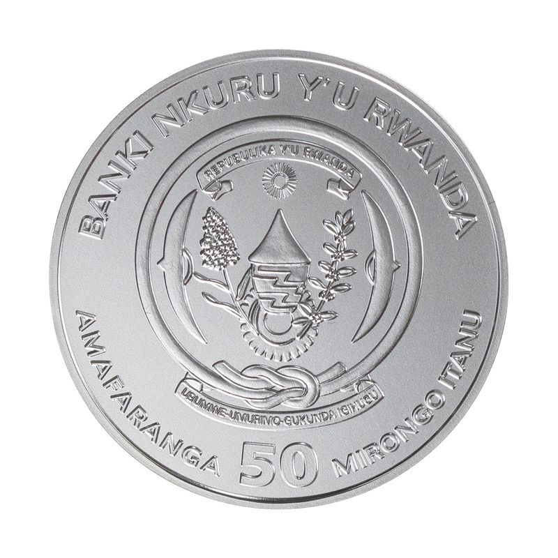 Rwanda 50 R  Elefant  2009, 1 Unze