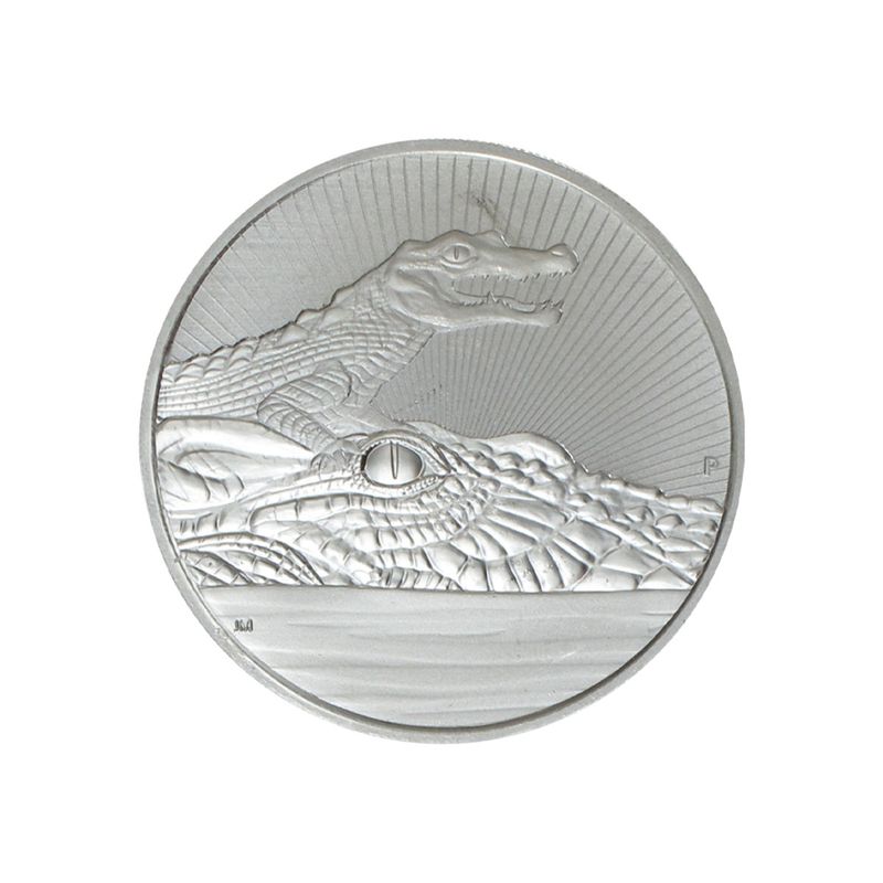 Australien 2$ Next Generation Crocodile 2019, 2 oz  Silber